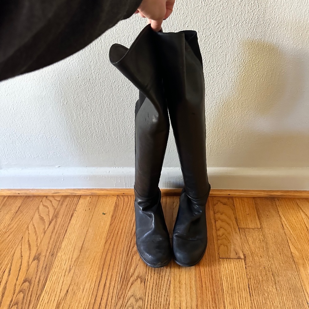 Over the Knee Black Stuart Weitzman boot (size 36)